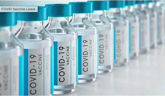 a row of covid-19 vaccine