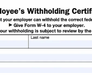 Employee withholding certificate